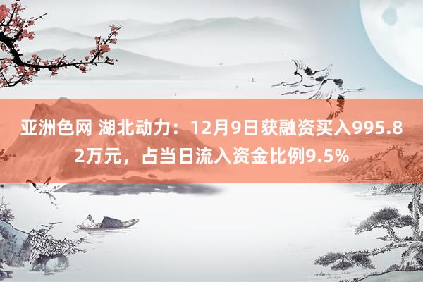亚洲色网 湖北动力：12月9日获融资买入995.82万元，占当日流入资金比例9.5%