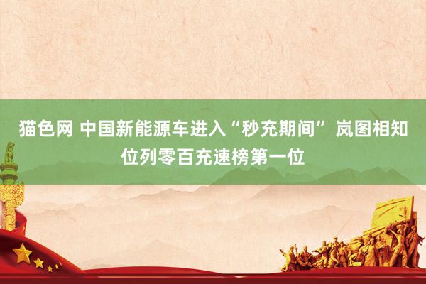 猫色网 中国新能源车进入“秒充期间” 岚图相知位列零百充速榜第一位