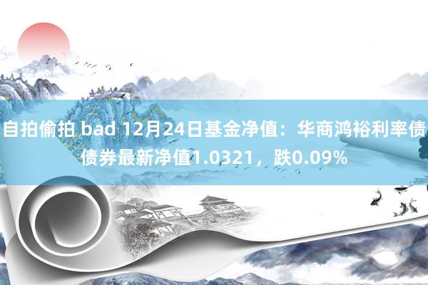 自拍偷拍 bad 12月24日基金净值：华商鸿裕利率债债券最新净值1.0321，跌0.09%