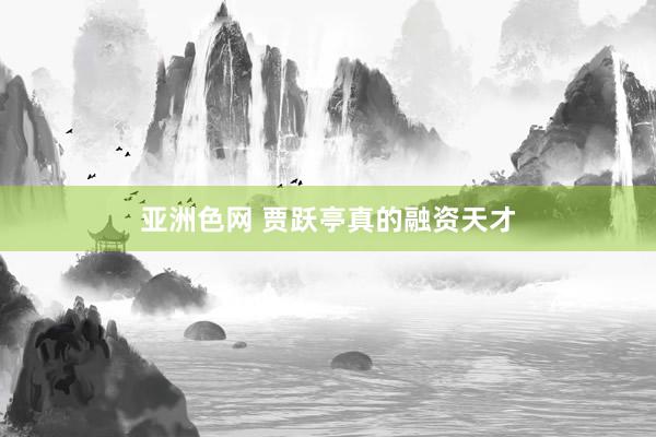 亚洲色网 贾跃亭真的融资天才