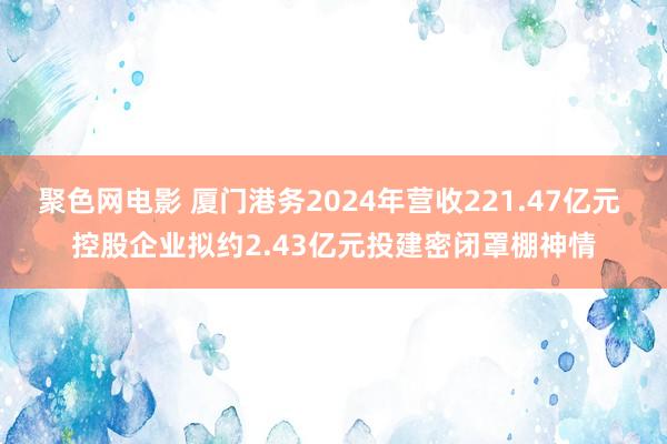 聚色网电影 厦门港务2024年营收221.47亿元 控股企业拟约2.43亿元投建密闭罩棚神情